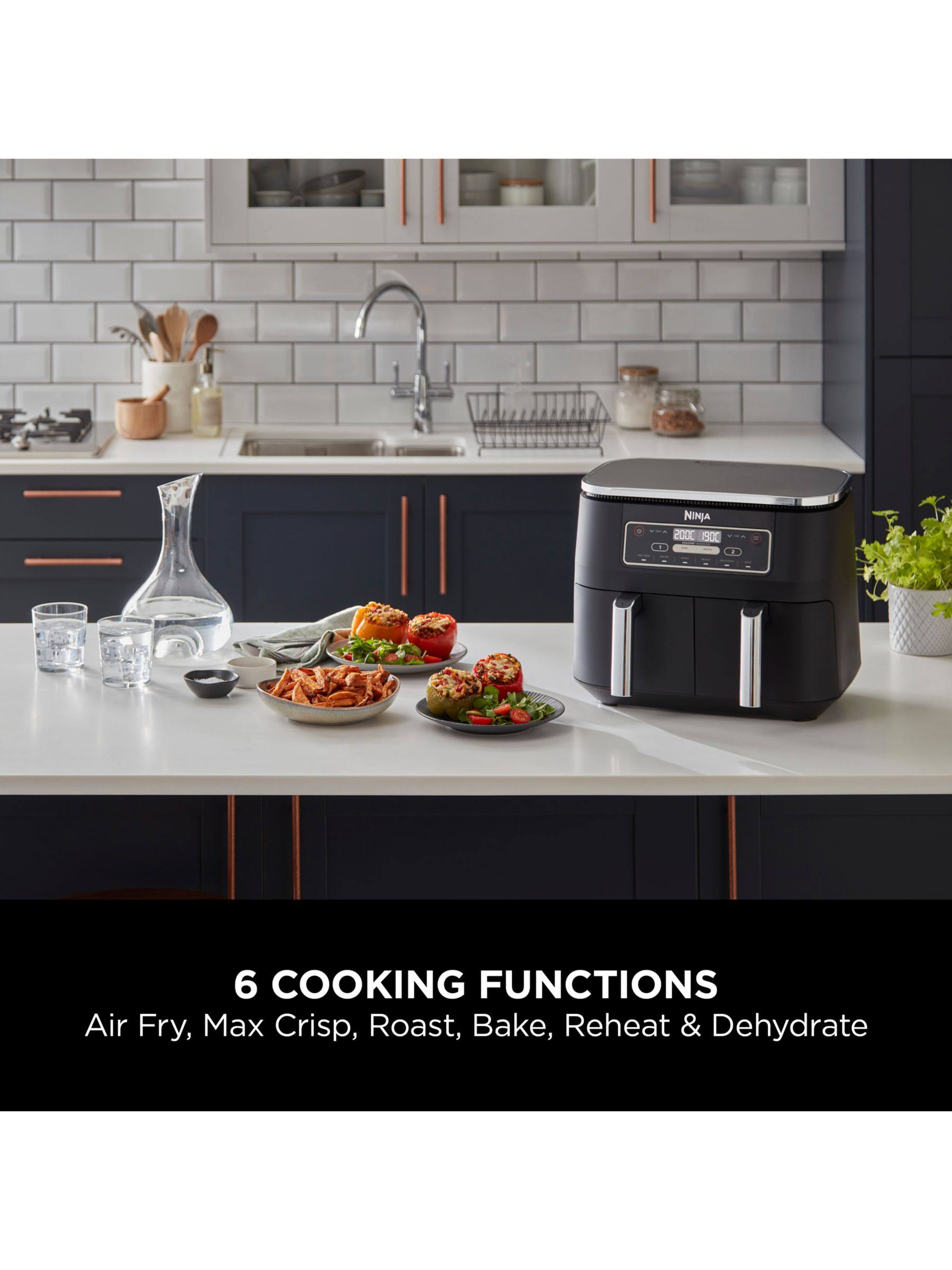 Ninja AF300UK 7.6L Foodi Dual Zone Air Fryer, Healthy Cooking Applianc –  Cucigonshoop